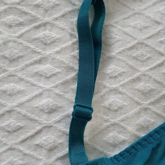 La Senza Lightly Lined Vibrant Blue/Teal Plunge "Obsession" Bra- 32B - Picture 9 of 16